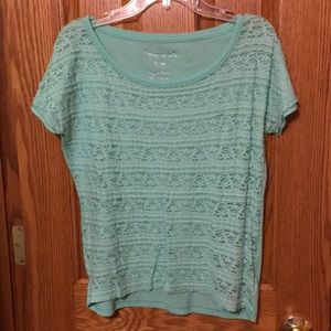 Teal short sleeved tee